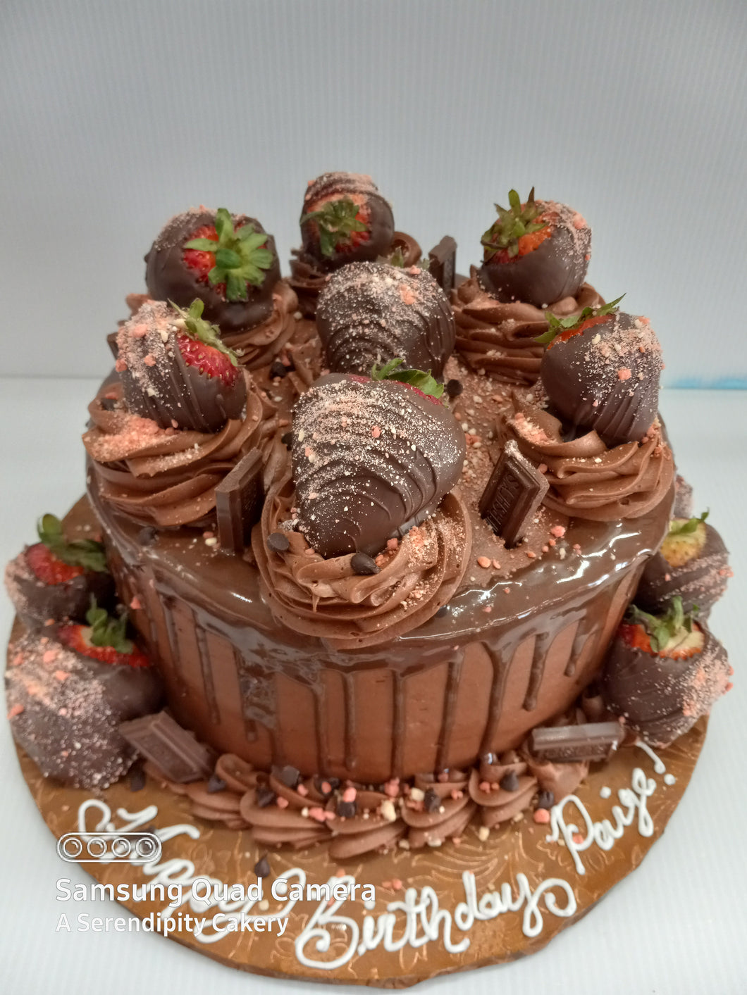 Chocolate Covered Strawberry Cake (LOCAL ONLY)