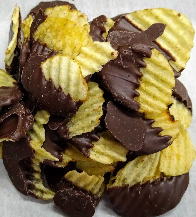 Chocolate Dipped Potato Chips - 1/2 lb